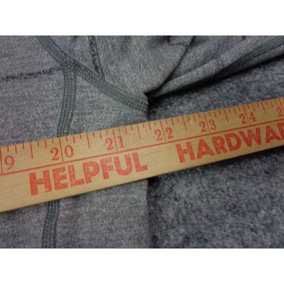 Lululemon Surge Warm Half Zip Pullover Shirt Mens L Gray Striped Long Sleeve - Picture 9 of 11